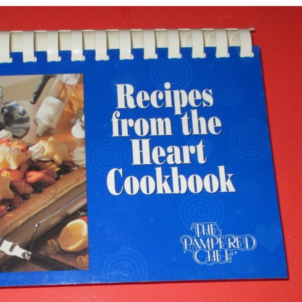Pampered Chef Cookbook Recipes from the Heart Spiral Bound 1997 Recipe Book